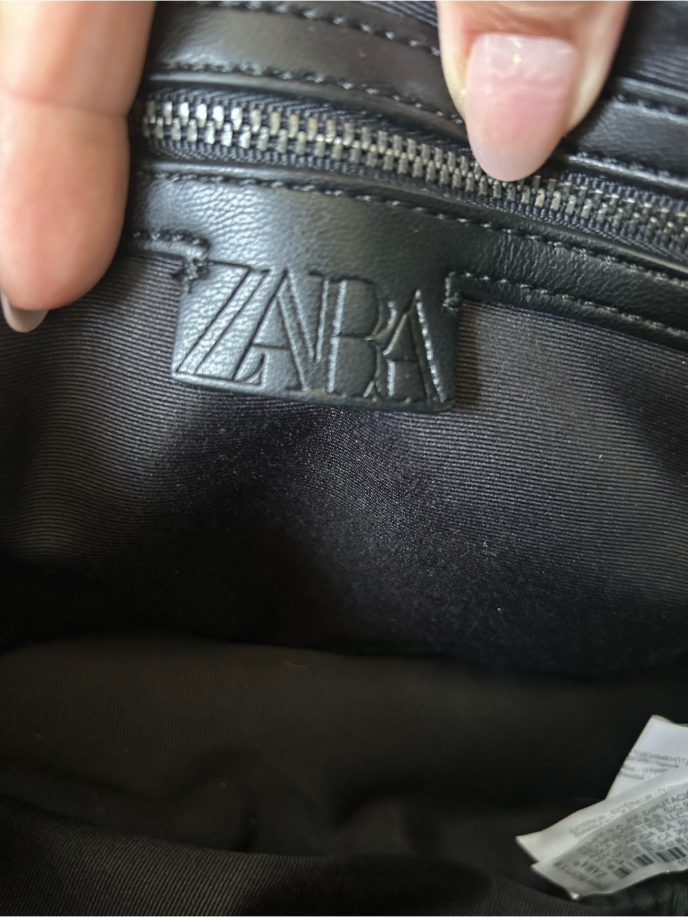ZARA like new Herringbone Quilted Shoulder Purse with Chain - Picture 6 of 11